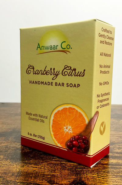 Anwaar Co. Cranberry Citrus Handmade Bar soap