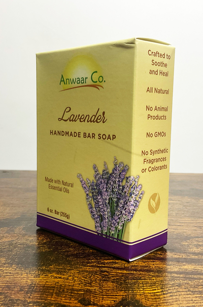 Anwaar Co. Lavender Handmade Bar soap