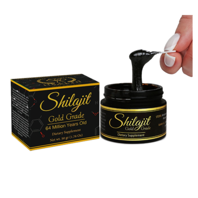 100% Shilajit Resin, raw, 50 gr, 150 days supply jar