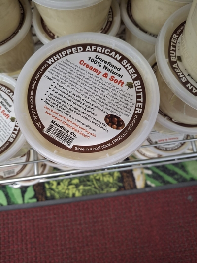 White African Shea Butter 100% Natural 16.oz with Label