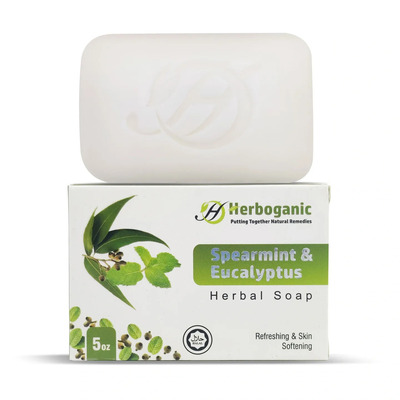 Spearmint & Eucalyptus Herbal Soap - 5oz