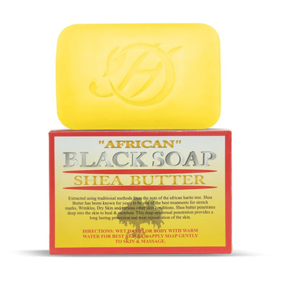 African Black Soap with Shea Butter - 5oz