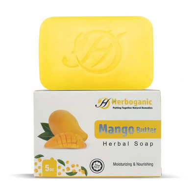 Mango Butter Herbal Soap - 5oz